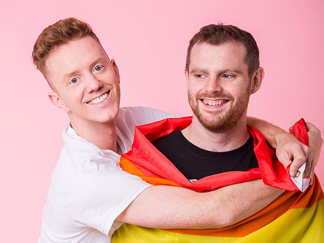 a gay and a non gay podcast